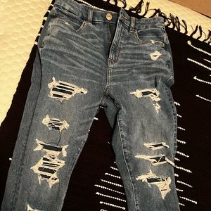 american eagle curvy high rise jeans